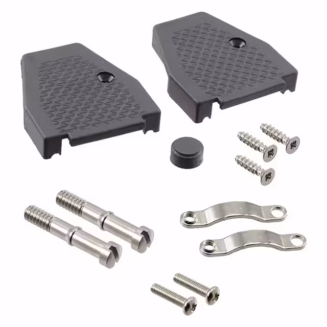 165X13029X Conec  Capots de connecteurs D-Sub en forme de D